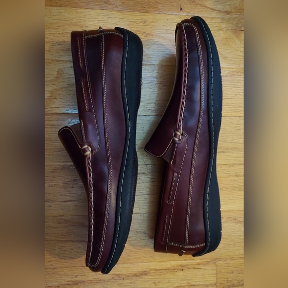 JOHNSTON & MURPHY SHEEPSKIN 25-8343 MEN'S DARK BROWN LEATHER LOAFERS SIZE 13 M - Picture 7 of 15